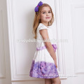 digital printed fancy lavender dress girl dress,dreaming girls dresses